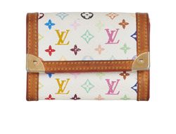 Multicolour Coin Purse, Canvas, White/Multi, DB, MI0064 (2004), 3*